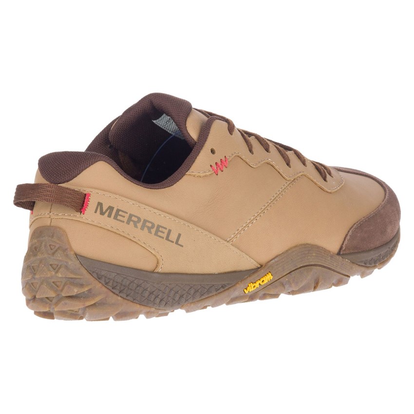 Chaussure Trail Merrell Glove 6 Leather Marron Clair Homme | B.O.TFLU